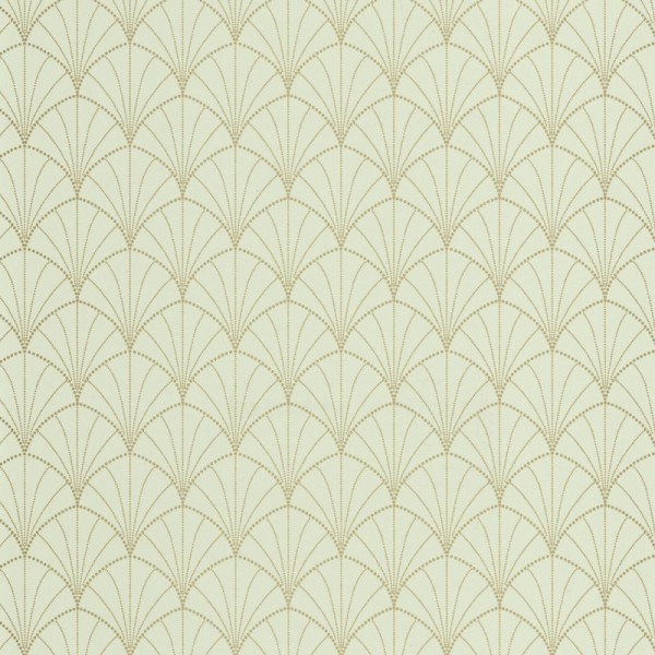 papel de parede art deco cor verde amêndoa