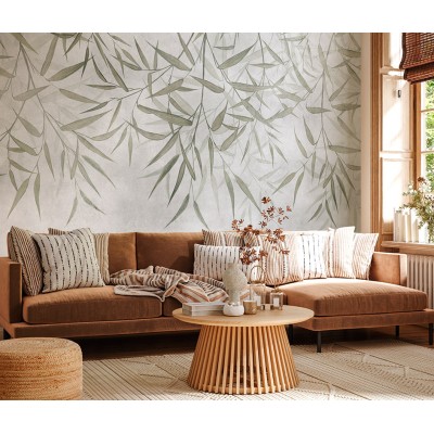 mural folhas de bambu cor cinza mural folhas de bambu cor cinza