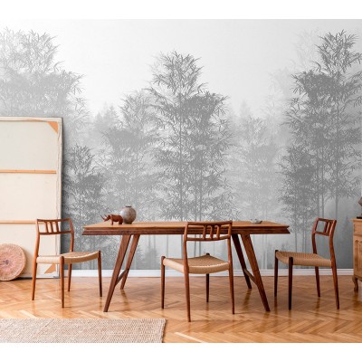 mural bosc gris