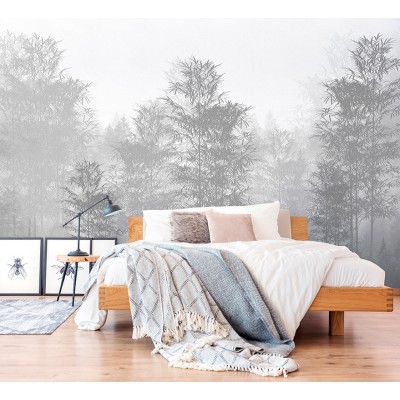 mural bosc gris