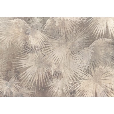 mural hojas de palmeras tropicales color beige mural hojas de palmeras tropicales color beige