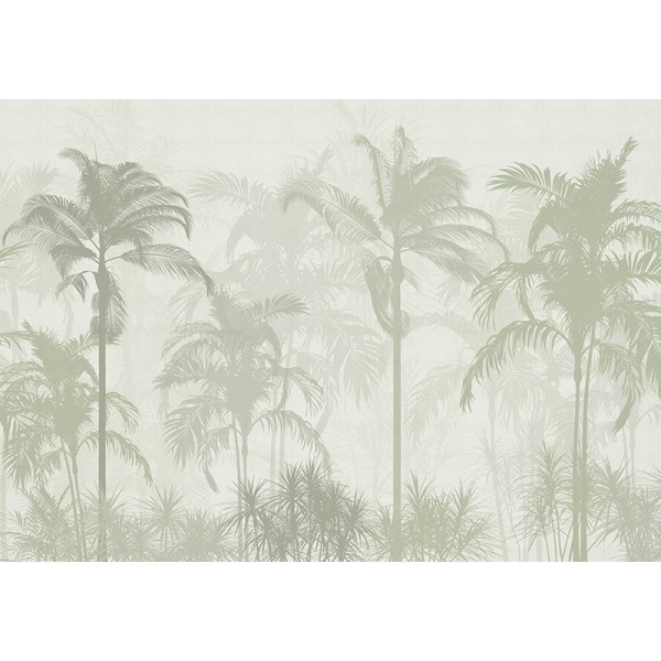 mural palmeiras verde