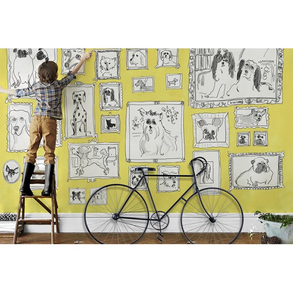 Mural Perros Amarillos MPCL759