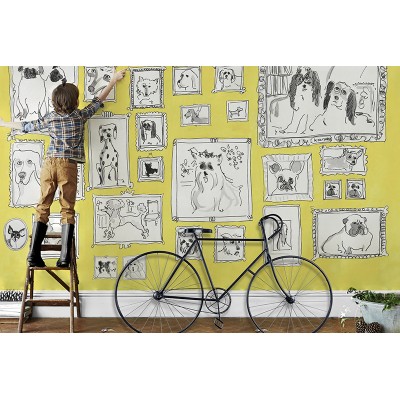 Mural Cães Bege MPCL760 2