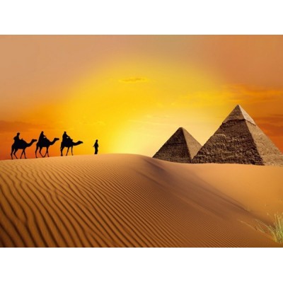 Fotomural CARAVAN IN DESERT FT-0195