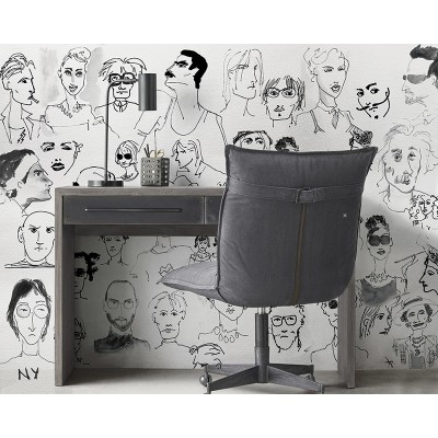 Mural Cracks Blanc MPCL776