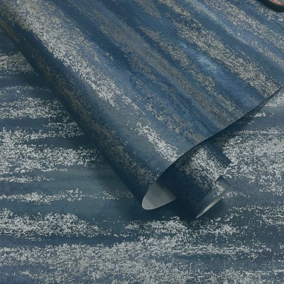papel de parede desgastado cor azul e prata