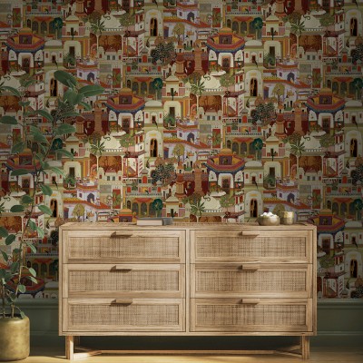 papel de parede ciudade marroquina