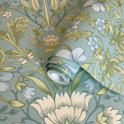 paper pintat amb flors clàssiques ornamentals