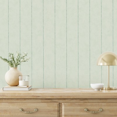 Papel de parede riscas finas cor verde