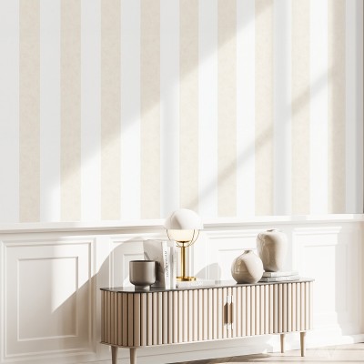 papel pintado rayas beige 2