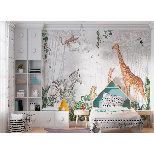 Mural Infantil Selva Curiosa ANIM590