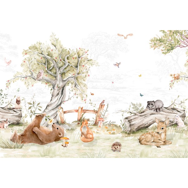 Mural Infantil Parque de Animais ANIM600