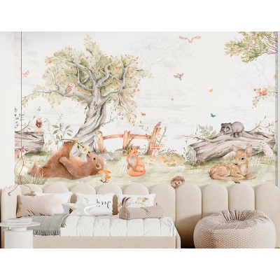 Mural Infantil Parque de Animais ANIM600 2