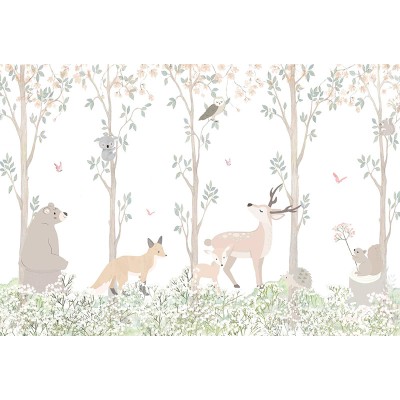 Mural Infantil Vida Selvagem ANIM602 Mural Infantil Vida Selvagem ANIM602