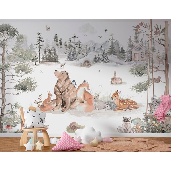 Mural Infantil Bosc Nevat ANIM609