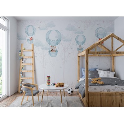 Mural Infantil Passeig en Globus ANIM621 2