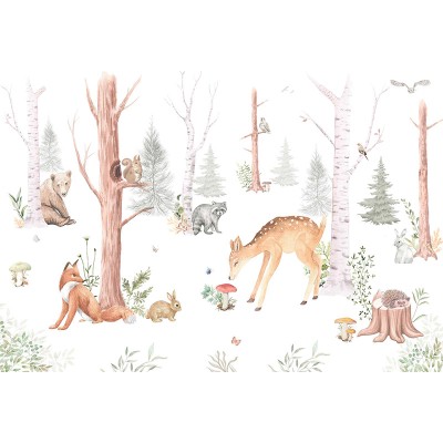 Mural Infantil Bosque de Luz ANIM623 Mural Infantil Bosque de Luz ANIM623