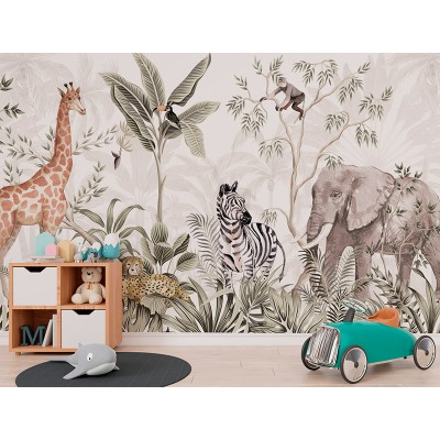 Mural Infantil Selva Avispada ANIM624