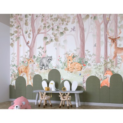 Mural Infantil Floresta de Ilusão ANIM634 2