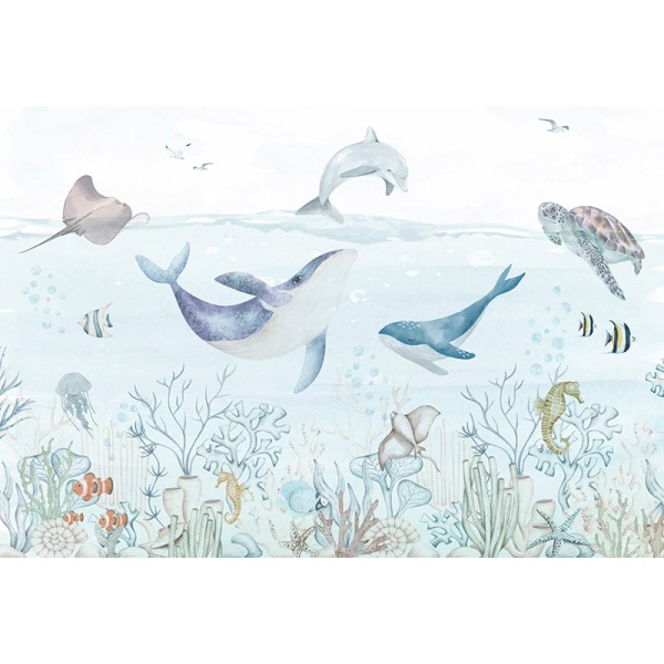 Mural Infantil Oceano Animado ANIM641