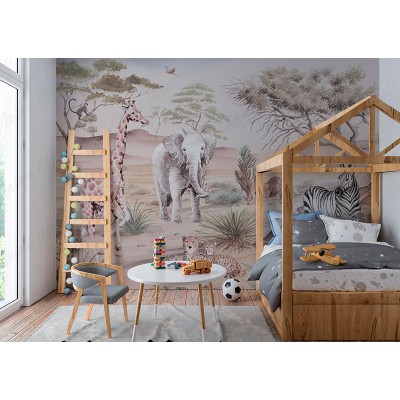 Mural Infantil Vida Selvagem ANIM646 2