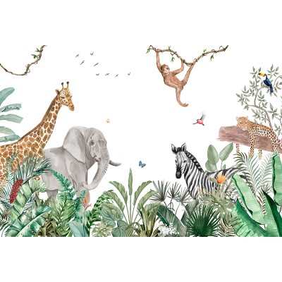 Mural Infantil Safari Animat ANIM647 Mural Infantil Safari Animat ANIM647