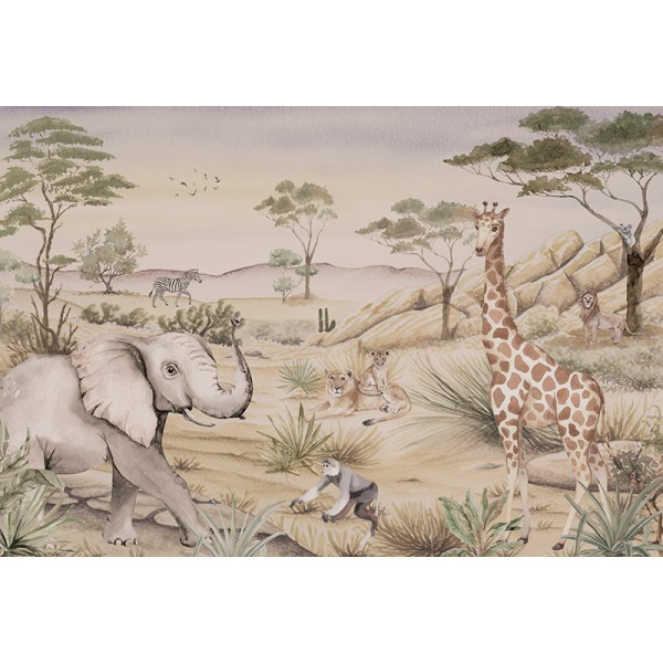 Mural Infantil Savana Antiga ANIM648