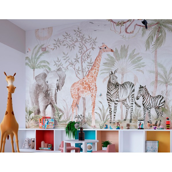 Mural Infantil Bellesa Salvatge ANIM651 Mural Infantil Bellesa Salvatge ANIM651