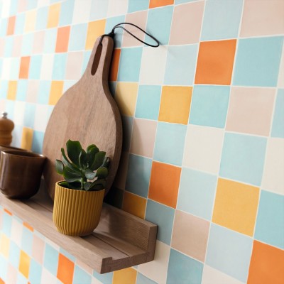 Papel pintado MOSAICO AZULEJO COLORES 2