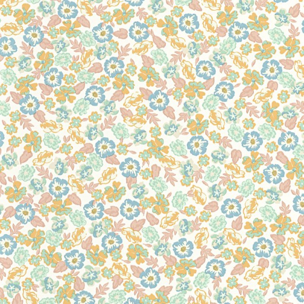 Papel de parede FLORES PEQUENAS CORES PASTEL