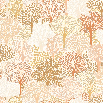 Paper pintat ARBRES MARRONS I BEIGE