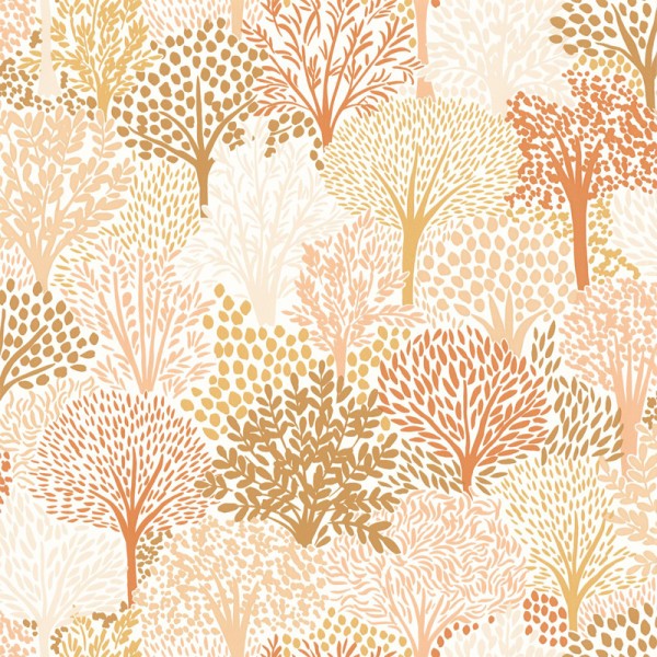 Paper pintat ARBRES MARRONS I BEIGE