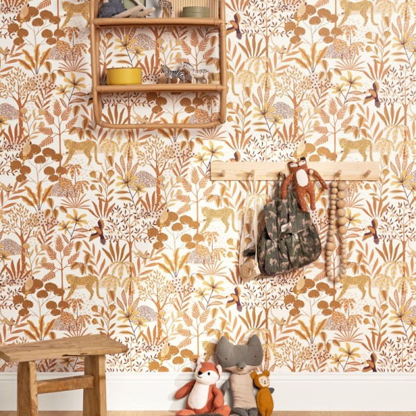 Papel pintado ANIMALES SELVA TERRACOTA LGG_10448_04_48