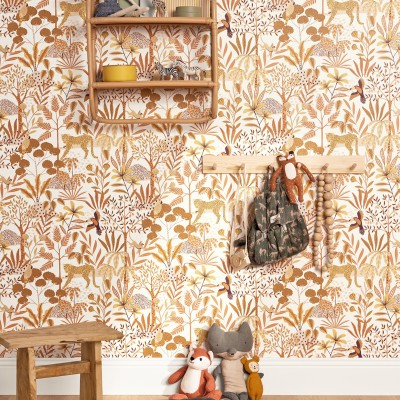 Paper pintat ANIMALS SELVA TERRACOTA LGG_10448_04_48