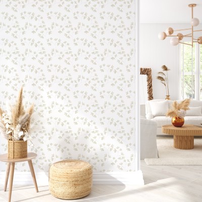 Papel pintado HOJITAS PROVENZALES BEIGE Papel pintado HOJITAS PROVENZALES BEIGE