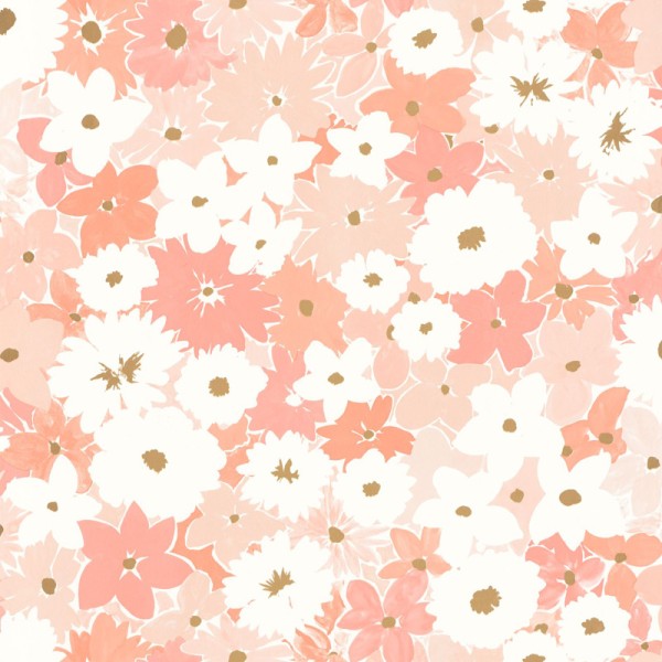 Papel pintado FLORAL SALMÓN ROSADO Y BLANCO LGG_10441_04_79