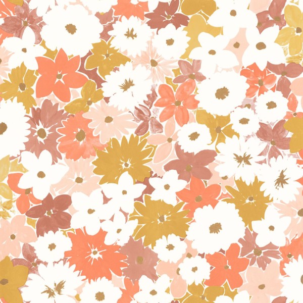 Papel de parede FLORAL LARANJA E OCRE LGG_10441_44_18