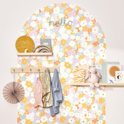 Papel de parede FLORAL LARANJA, AZUL E VIOLETA LGG_10441_62_01 2