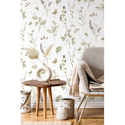 Paper pintat BOTÀNIC VERD OCRE 299