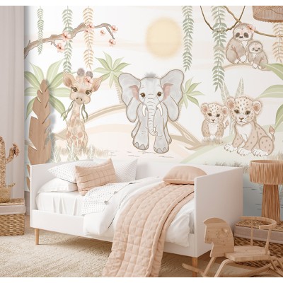 Mural Infantil Verão Africano VCVA-086 2