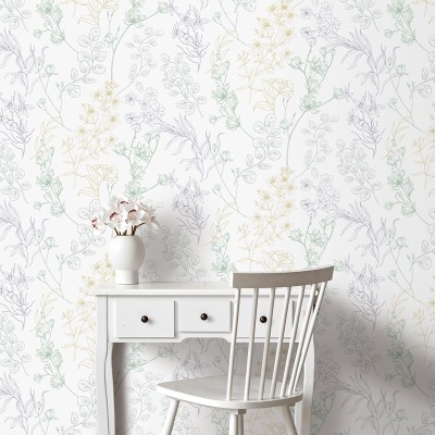 Paper Pintat PLANTES SILVESTRES VERD I OCRE 287 Paper Pintat PLANTES SILVESTRES VERD I OCRE 287