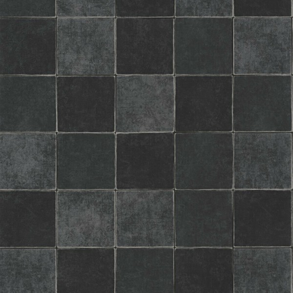 Papel de parede AZULEJOS CERÂMICA PRETO MNRL_8810_95_35