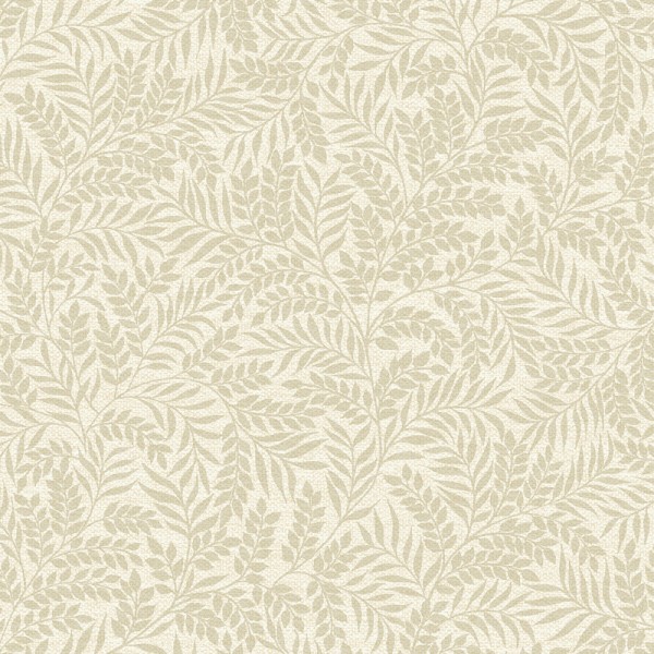 Papel pintado HOJAS DE LAUREL BEIGE