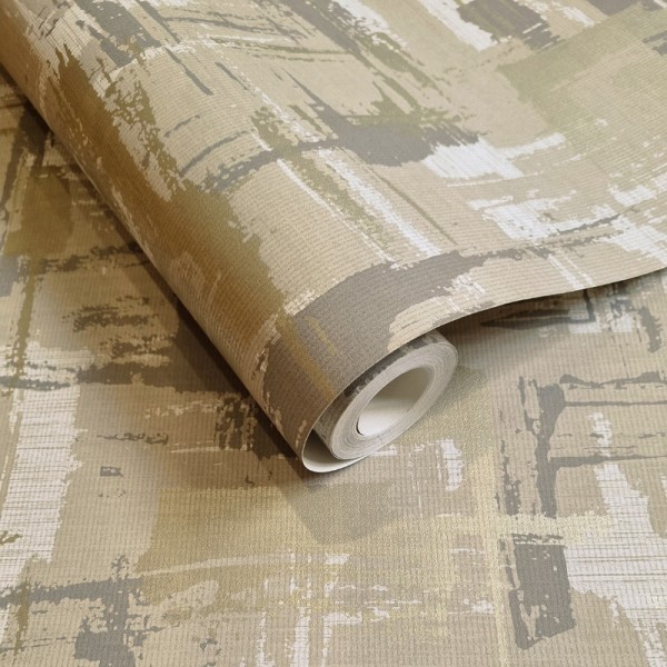 Paper pintat ABSTRACTE BEIGE I DAURAT Paper pintat ABSTRACTE BEIGE I DAURAT
