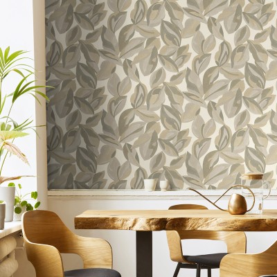 Paper pintat FULLES GRANS BEIGE I GRIS 2