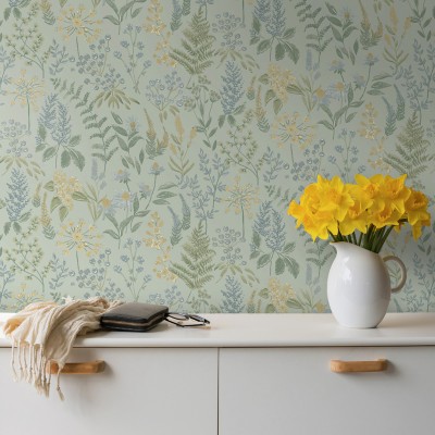 Papel pintado PLANTAS BOTÁNICAS VERDES 2