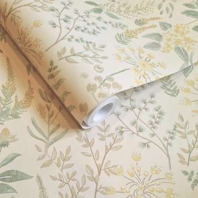Papel pintado PLANTAS BOTÁNICAS BEIGE