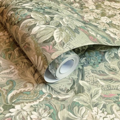 Papel pintado NATURALEZA VINTAGE VERDE