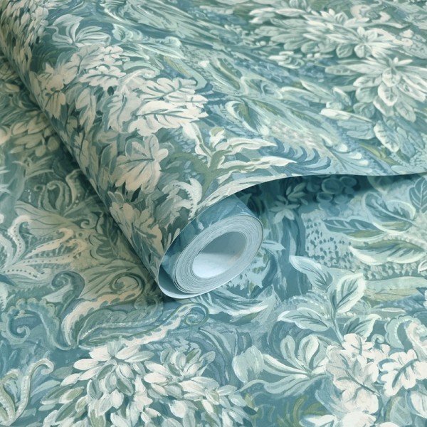 Papel de parede NATUREZA VINTAGE AZUL Papel de parede NATUREZA VINTAGE AZUL